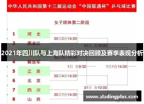 2021年四川队与上海队精彩对决回顾及赛季表现分析